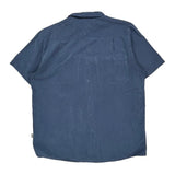 The North Face Short Sleeve Shirt - XL Blue Polyester