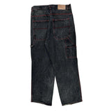 Webs Contrast Stitch Carpenter Jeans - 33W 31L Black Cotton