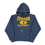 Ithaca Lacrosse Nike College Hoodie - Medium Blue Cotton