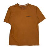 Save Our Home Planet Patagonia Graphic T-Shirt - Small Orange Cotton