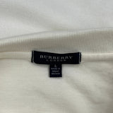 Burberry London Polo Shirt - Large White Cotton