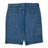Dickies Denim Shorts - 38W 11L Blue Cotton Blend
