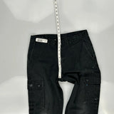 Dickies Cargo Trousers - 32W 30L Black Cotton