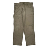 Carhartt Double Knee Carpenter Pants - 34W 32L Khaki Cotton