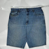 Paco Denim Shorts - 38W 11L Blue Cotton