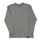 Dickies Long Sleeve T-Shirt - Medium Gray Cotton Blend