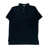 Polo By Ralph Lauren Slim Fit Polo Shirt - XL Black Cotton
