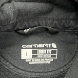 Alcom Carhartt Graphic Hoodie - Large Black Cotton