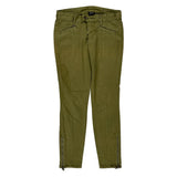 Armani Exchange Trousers - 29W UK 8 Green Cotton