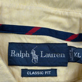 Vintage Ralph Lauren Shirt - XL Yellow Cotton