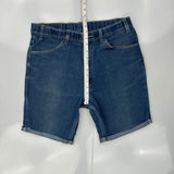Levis Denim Shorts - 36W 10L Blue Cotton Blend