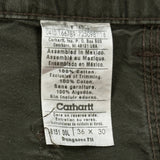 Carhartt Carpenter Trousers - 34W 30L Green Cotton