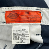 Dickies Chino Shorts - 34W 10L Navy Polyester Blend