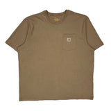 Carhartt T-Shirt - 2XL Brown Cotton