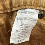 Dickies Carpenter Pants - 32W 32L Brown Cotton