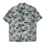 Islan Republic Hawaiian Shirt - Large Blue Cotton Blend