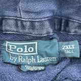 Polo By Ralph Lauren Tall Hoodie - 2XL Blue Cotton