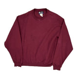 Heavyweight Starter Sweatshirt - XL Burgundy Cotton Blend