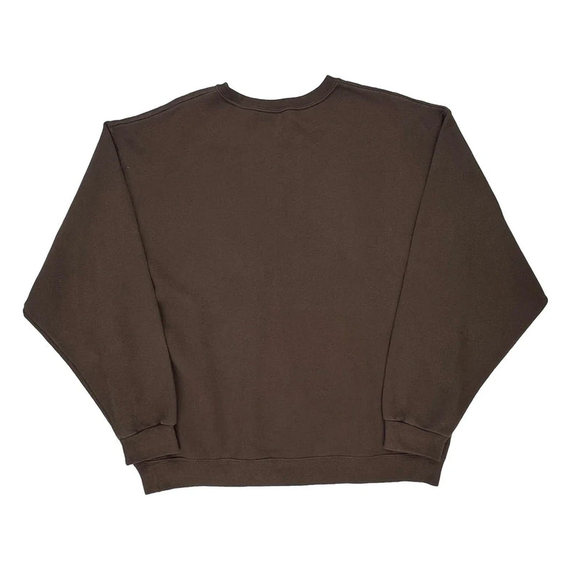 Fruit Of The Loom Sweatshirt - XL Brown Cotton