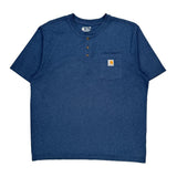 Carhartt T-Shirt - XL Blue Cotton