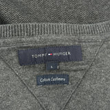 Tommy Hilfiger Jumper - Large Grey Cashmere Blend