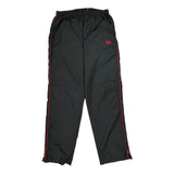 Red Accents Puma Track Pants - XL Black Nylon