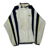 Adidas Striped Windbreaker - Medium Navy Polyester