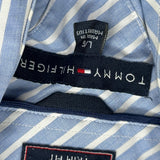 Tommy Hilfiger Striped Shirt - Large Blue Cotton