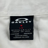 Oakley Short Sleeve Shirt - Large White Cotton