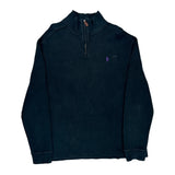 Polo By Ralph Lauren 1/4 Zip - Large Black Cotton