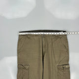 Wrangler Cargo Trousers - 36W 34L Khaki Cotton