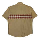 Wrangler Aztec Short Sleeve Shirt - XL Beige Cotton