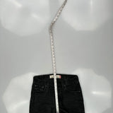 Levis Slim Fit Jeans - 30W 32L Black Cotton