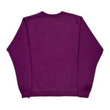 Blank Gildan Sweatshirt - Large Purple Cotton Blend