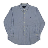Ralph Lauren Striped Shirt - XL Blue Cotton