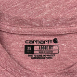 Carhartt T-Shirt - XS Red Cotton Blend