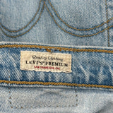 Levis Ribcage Straight Jeans - 26W US 2 Light Wash Cotton