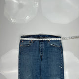 501 Levis Jeans - 36W 29L Blue Cotton