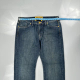 A-Style Hip Hop Jeans - 36W 30L Blue Cotton