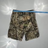 Faded Glory Camo Cargo Shorts - 30W 10L Green Cotton
