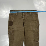 Carhartt Cargo Pants - 40W 31L Brown Cotton