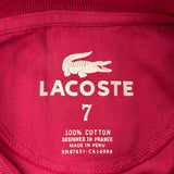 Lacoste Polo Shirt - 2XL Red Cotton