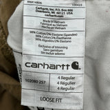 Carhartt Carpenter Trousers - 30W UK 8 Brown Cotton Blend