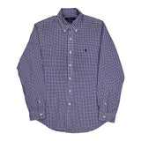 Ralph Lauren Checked Shirt - Medium Blue Cotton
