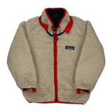 Age 4 Patagonia Fleece Jacket - XS Cream Polyester