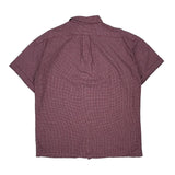 Blake Ralph Lauren Checked Short Sleeve Shirt - XL Burgundy Cotton