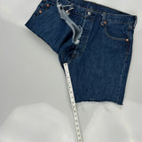 Levis Denim Shorts - 36W 9L Blue Cotton