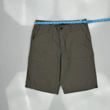 Quiksilver Chino Shorts - 32W 11L Grey Polyester
