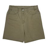 Levis Denim Shorts - 34W 10L Khaki Cotton
