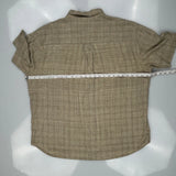 Unbranded Checked Short Sleeve Shirt - 2XL Beige Linen